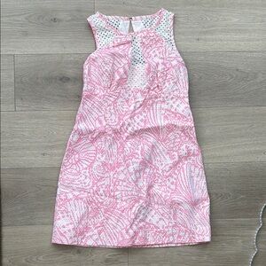 Kaylee Shift Dress in Hubba Bubba Seashells